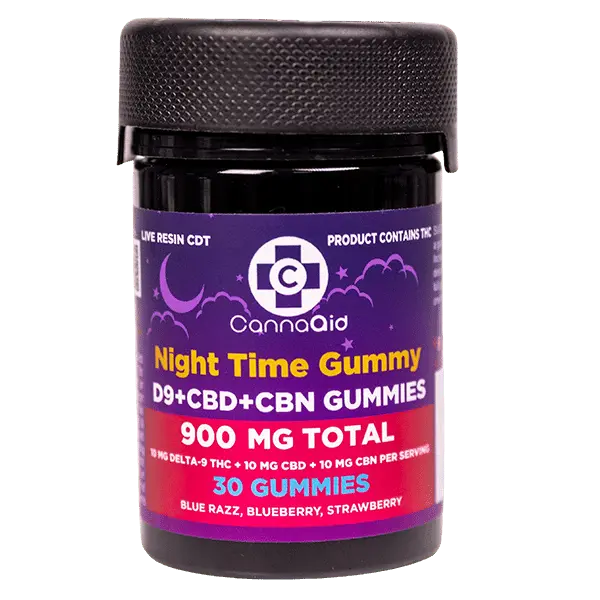 Delta 9 + CBD + CBN Night Time Gummies