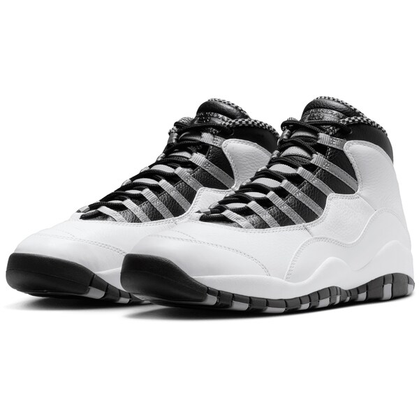Men's Jordan Brand White Air Jordan 10 Retro Basketball Shoe