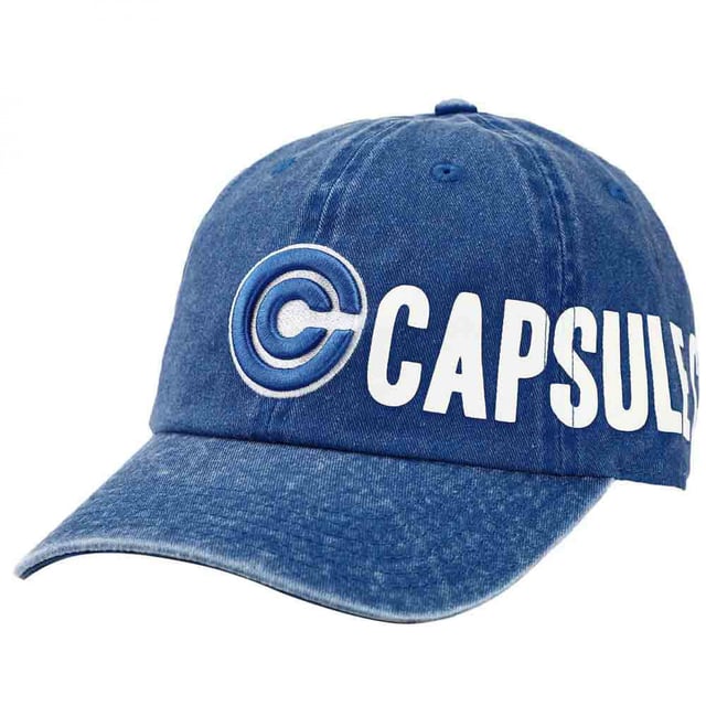 Dragon Ball Z Capsule Corp. Side Logo Pigment Dye Adjustable Hat