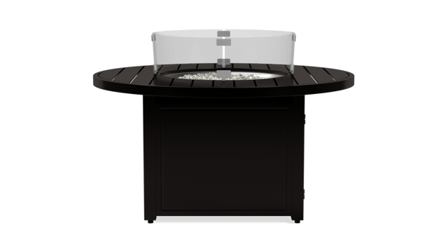 Glass Fire Table Wind Guard