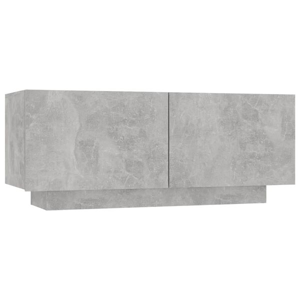 vidaXL TV Cabinet Concrete Grey Engineered Wood Standard TV Cabinet