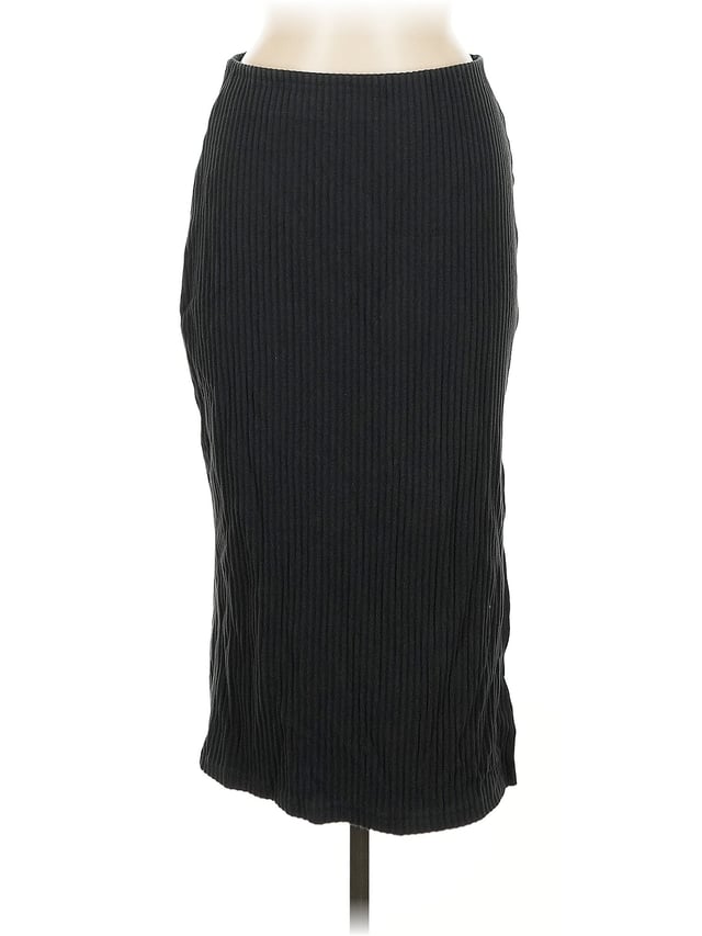 Nike Solid Black Formal Skirt Size M