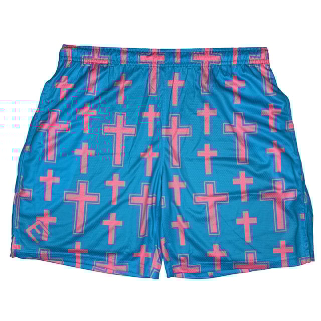 Cotton Candy Cross Shorts
