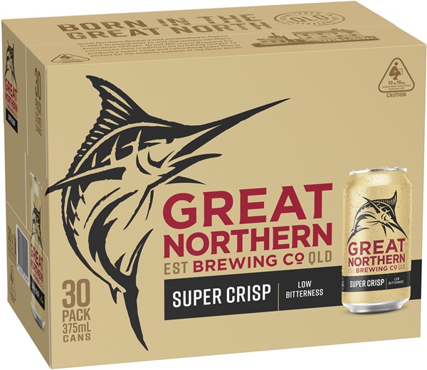 Great Northern Super Crisp Lager Block Can 375mL
