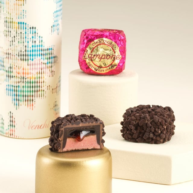 Chocoviar Raspberry: bagged chocolates, 3.35 oz