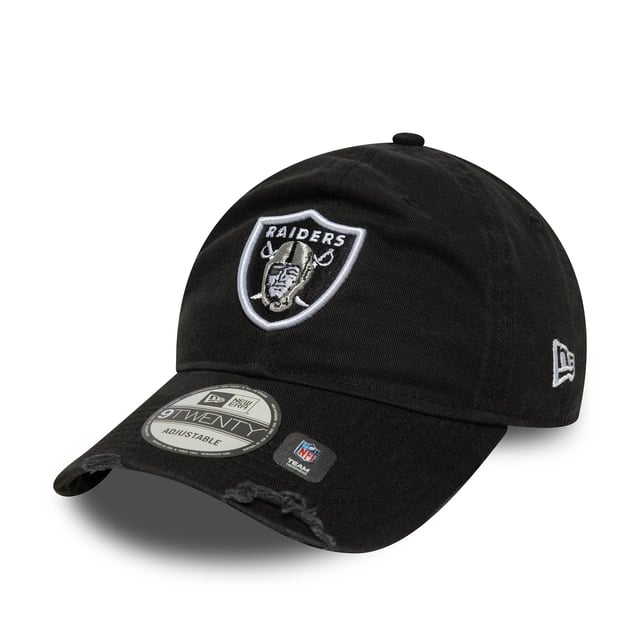 Las Vegas Raiders NFL Wash Black 9TWENTY Adjustable Cap