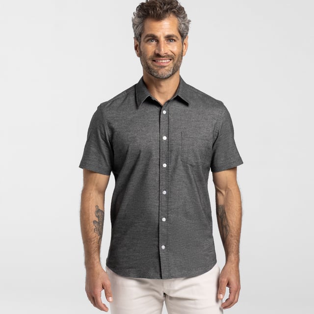 Heather Charcoal Short Sleeve Shirt