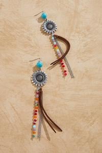  Cato Fashions | Cato Western Flower Multi Layer Tassel Earrings