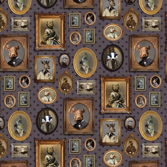 Portrait Gallery by Graduate Collection - Mauve - Wallpaper - CC1VISWALM