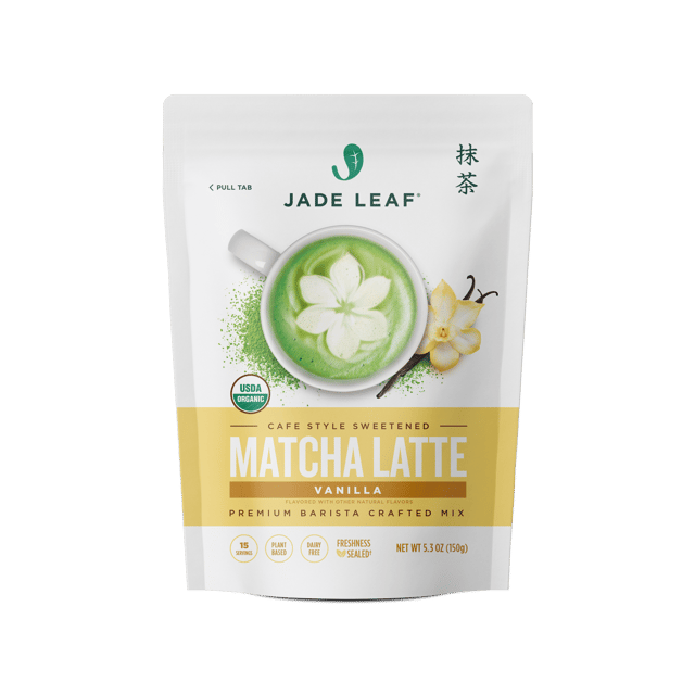 Organic Cafe Style Sweetened Matcha Latte Mix - Vanilla