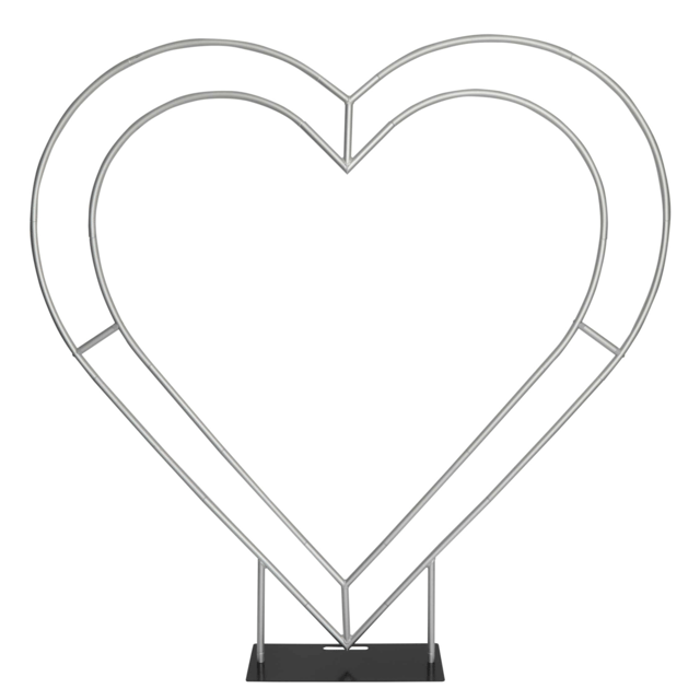 Double Heart Frame Arch Backdrop