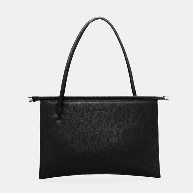 FRIDA FLAT TOTE PEBBLE BLACK
