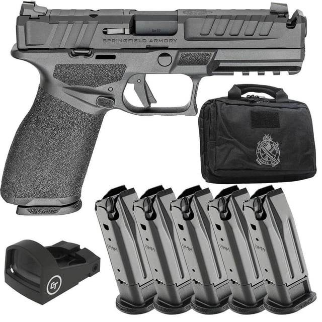 Springfield Armory Echelon Comp Gear Up Package 9mm Luger 4.5in Black Melonite Pistol - 10+1 Rounds