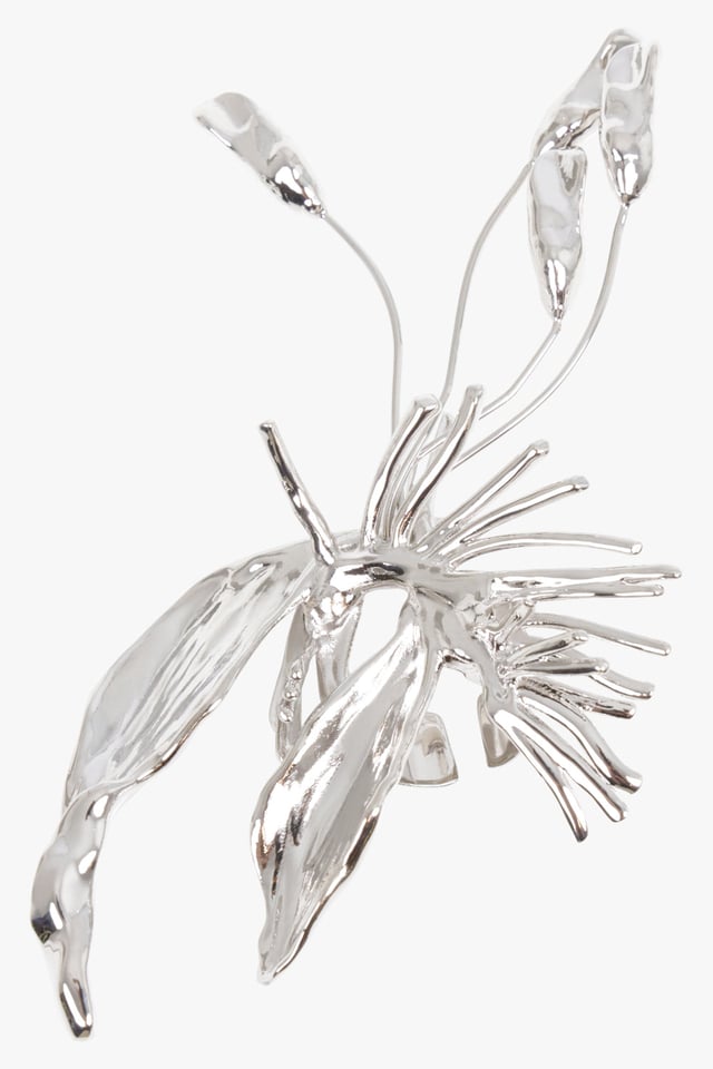 Floral Detail 3D Ring | Silver