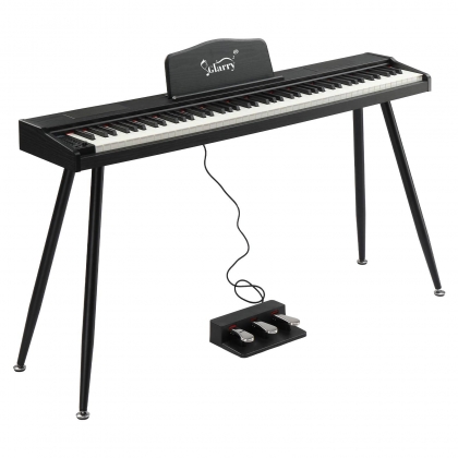 Glarry GPP-109 88 Key Full Size Semi-Weighted Standard Electric Digital Piano Black White