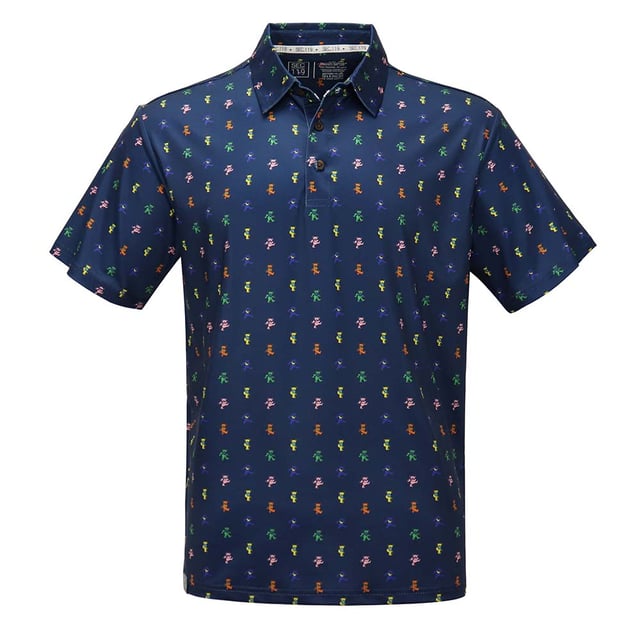 Grateful Dead | Performance Polo |  All Over Dancing Bear (C)