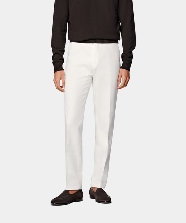 Off-White Slim Leg Straight Chinos