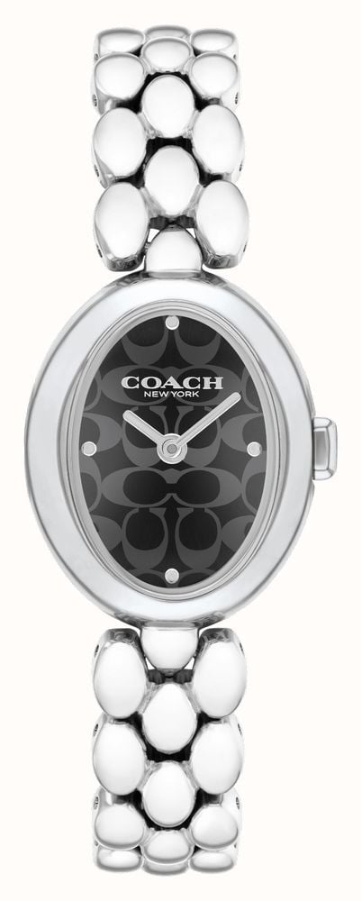 Coach Women's Sammy (22mm) Black Logo Dial / Stainless Steel Bracelet 14504420