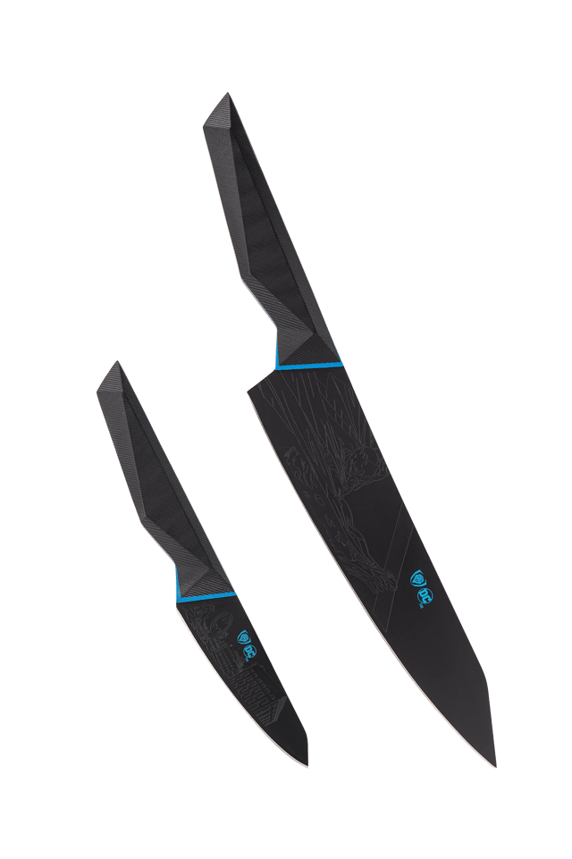 2 Piece Set | 8" Chef's Knife & 3.75" Paring Knife | BATMAN™ Shadow Black Edition | Dalstrong ©