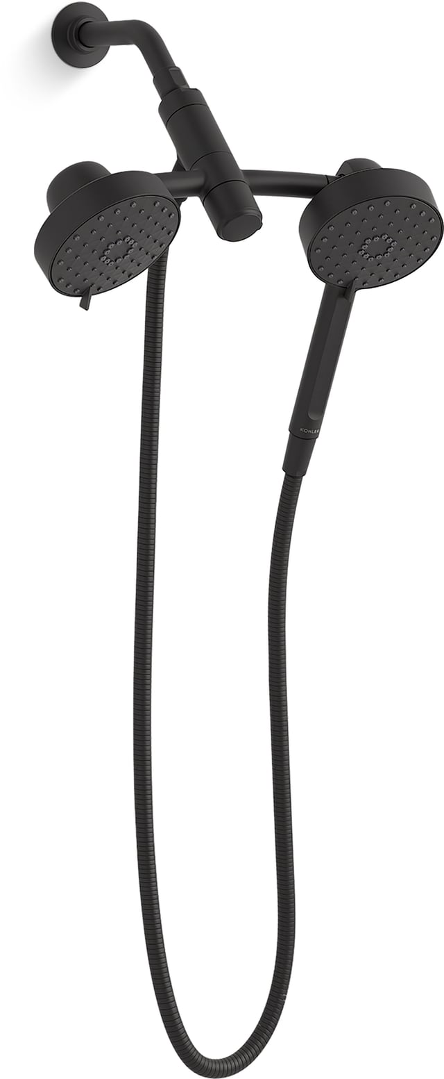 Kohler Awaken 2-In-1 Multifunction 1.75 GPM Shower Combo Kit, Showerhead and Handshower, Three Spray Settings