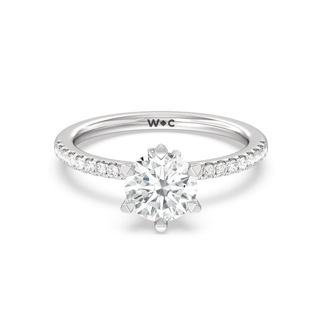 Marquise Hidden Halo Engagement Ring