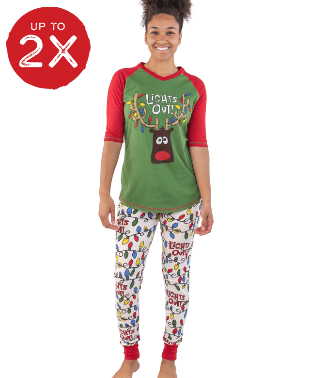 Lights Out! Women's Reindeer Legging Set