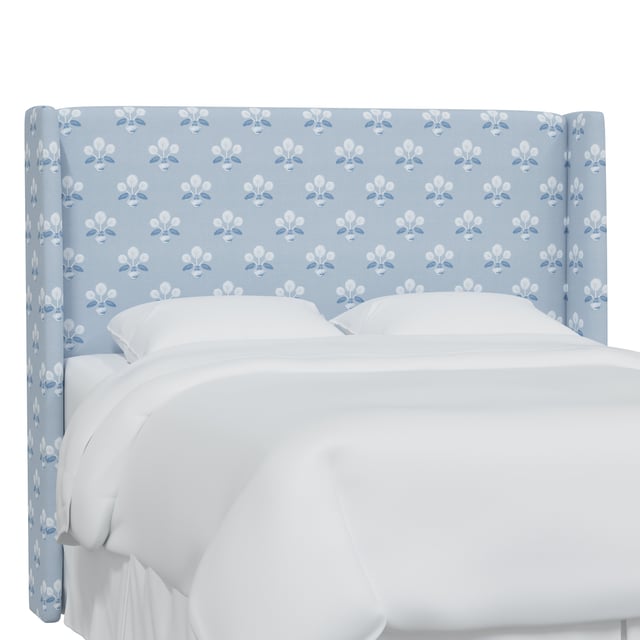 Kelly Wingback Headboard, Block Vase Floral