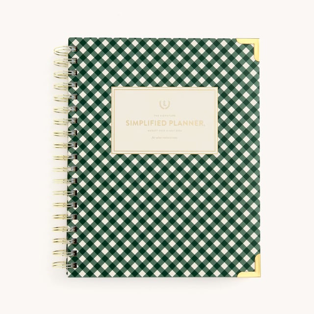 2025-2026 Spiral Weekly Simplified Planner - Camp Gingham