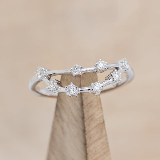 "ZODIAC" - CAPRICORN CONSTELLATION DIAMOND ACCENT STACKING BAND