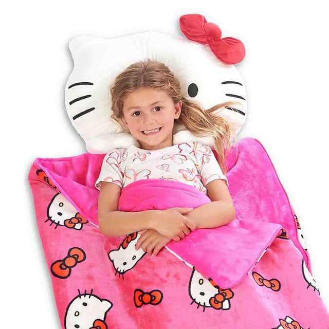 Sanrio Hello Kitty Slumber Kitty Slumber Bag with Pillow 28x55 Inches
