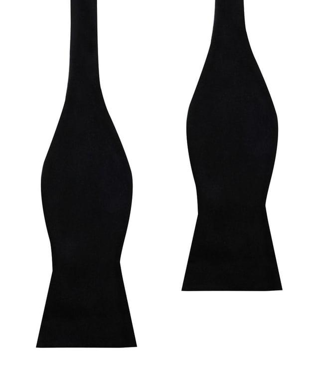 Bond Black Velvet Self Bow Tie