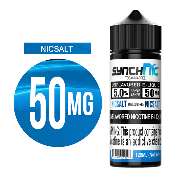 SynthNic® 120ML Unflavored E-Liquid - 50MG NicSalt