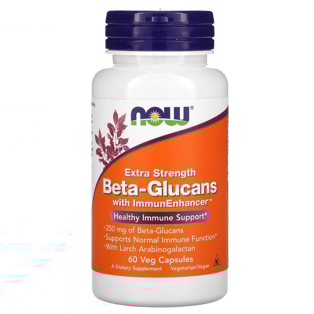 Beta-Glucans, with ImmunEnhancer, Extra Strength, 250 mg, 60 Veg Capsules