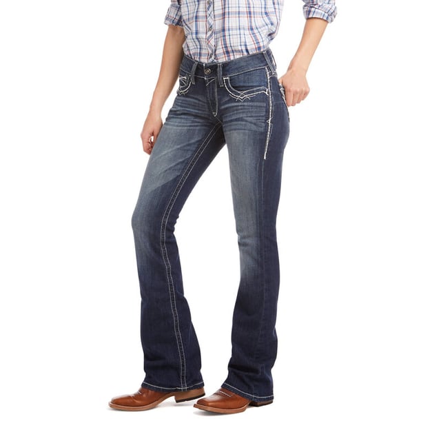 R.E.A.L. Mid Rise Stretch Entwined Boot Cut Jean