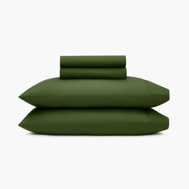 Organic Percale Sheet Set - Forest