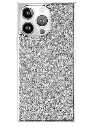 Elite Collection - SQUARE® Silver Crystal Elegance iPhone Case