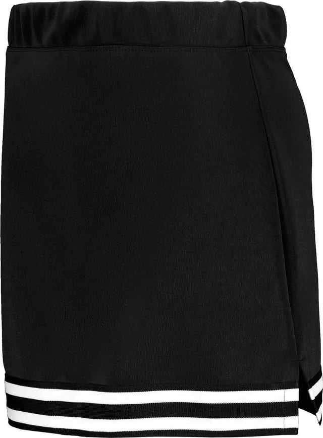 Augusta 6926 Girls Cheer Squad Skirt - Black Black White