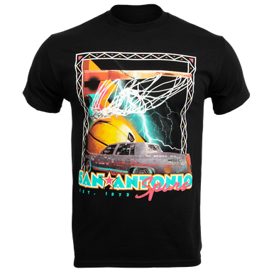 San Antonio Spurs Men's Mitchell and Ness NBA 1996 All-Star Weekend Black T-Shirt