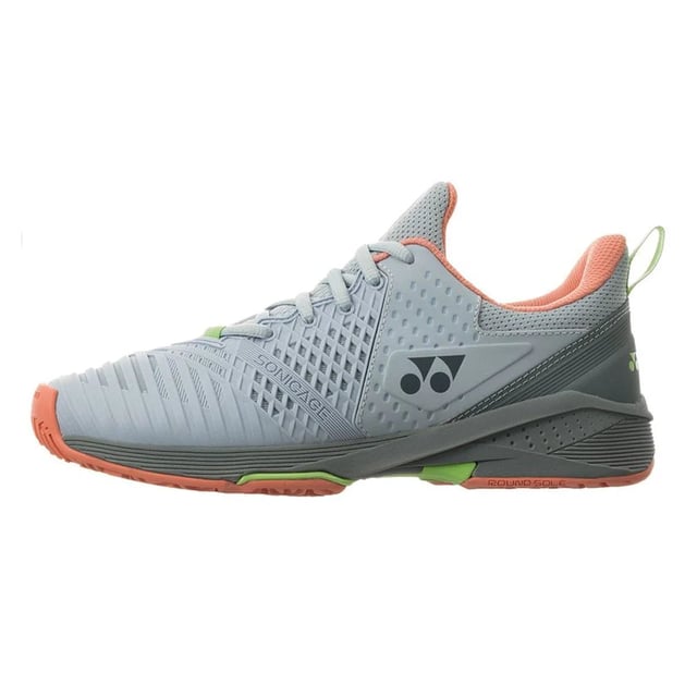 Women`s Sonicage 3 Tennis Shoes Grayish Blue and Pink