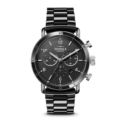 Shinola 40MM Canfield Sport Black Women's Watch