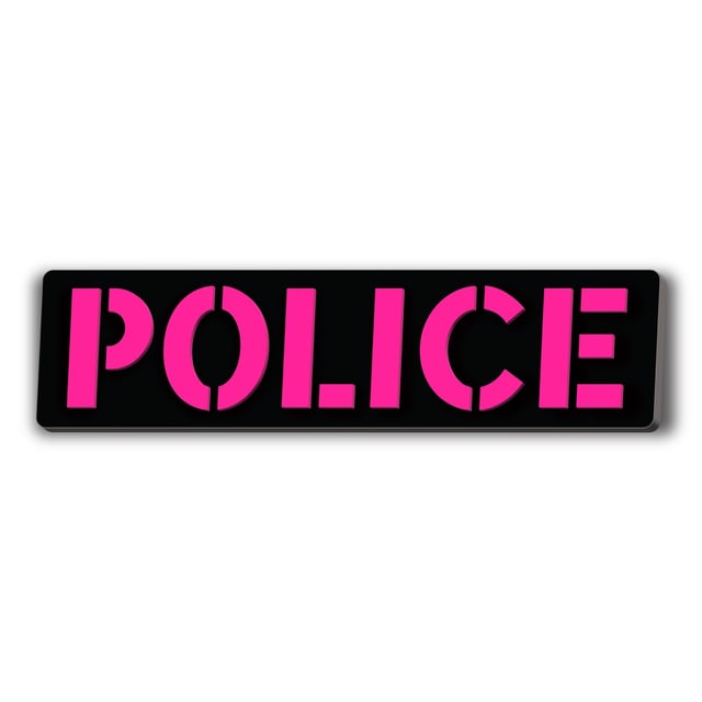 [POLICE] Operator PVC Patch [BLK/PNK]