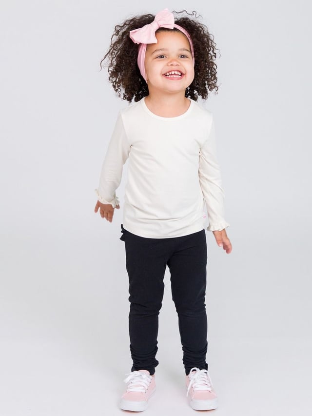 Baby Ruched Bow Leggings