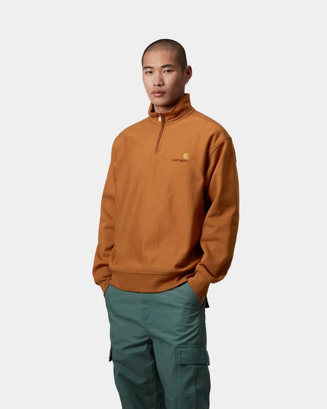 Half Zip American Script Sweatshirt