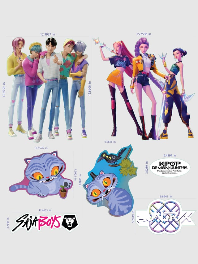 KPop Demon Hunters Wall Decals