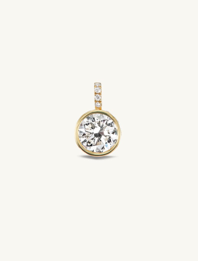 Round Pendant + Free Chain Necklace