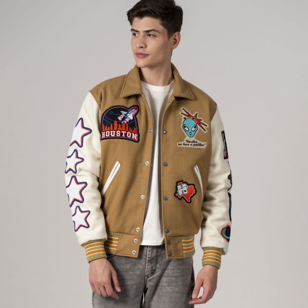 Houston All Wool Online Exclusive Letterman Jacket