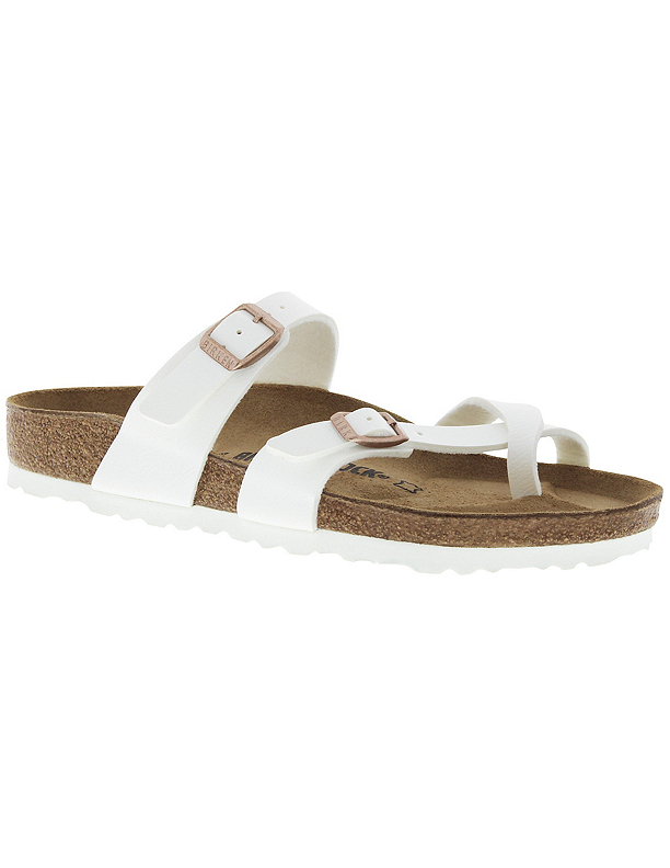 Birkenstock Women's Mayari Original Footbed White Birko-Flor Sandal