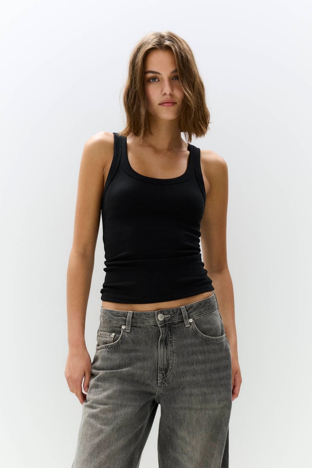 Ribbed tank top