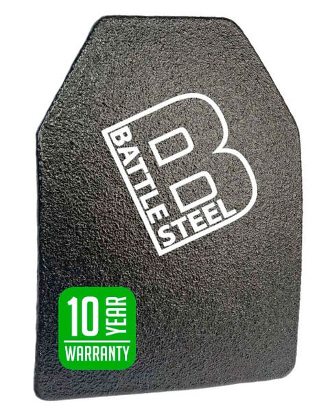 BattleSteel Level 3A+ Enhanced Protection 11x14 Hard Armor & Level 2 Slash/Spike Single Curve Shooters Cut