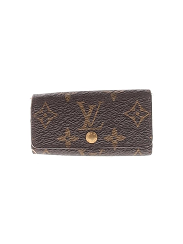 Louis Vuitton 100% Coated Canvas Brown Monogram Canvas Multicles 4 Key Ring Holder One size